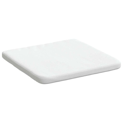 Poduszki na siedziska 4 pcs Biały 40 x 40 x 3 cm tkanina