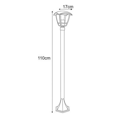 Lampa ogrodowa stojąca K-8202 z serii NAPOLI