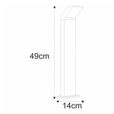 Lampa ogrodowa stojąca K-8147 z serii VIDAR