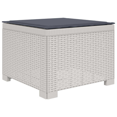 Sofa ogrodowa dla 4 osób z poduszkami w stylu rattanowym PP