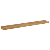 Półka ścienna 4 szt. Brązowy 80 x 9 x 3 cm Drewno inżynieryjne