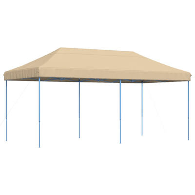 Namiot Imprezowy Beżowy 292 x 580 x 315 cm Materiał Oxford