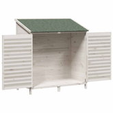 Shed ogrodowy Biały 106 x 56 x 113,5 cm Drewno Świerkowe