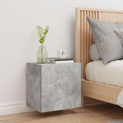 Ścienna szafka TV, szarość betonu, 40,5x30x40 cm