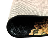 vidaXL Dywan z możliwością prania, kolorowy, Ø120 cm, antypoślizgowy