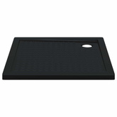 Brodzik prysznicowy z kropeczkami 90 x 90 x 4 cm ABS Czarny