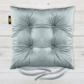 Siedzisko Velv srebrne 40x40