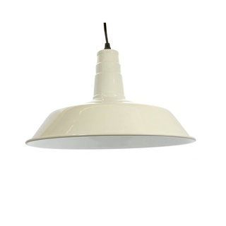 Lampa Wisząca Retro Loft Biała 36cm E27 Abruzzo Grote