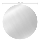 vidaXL Folia na basen, srebrna, 381 cm, PE