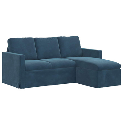 Sofa Niebieski 178 x 134 x 80 cm Aksamit