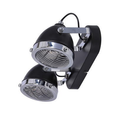 Crazy lampa sufitowa listwa czarny 2x15w gu10 klosz bezbarwny