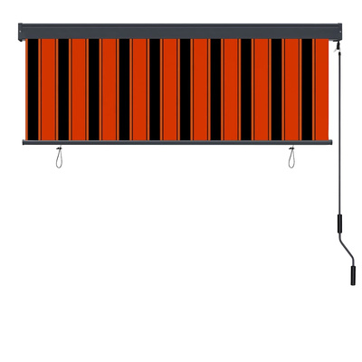Roleta Pomarańczowy i brązowy 180 x 250 cm Materiał i Aluminium