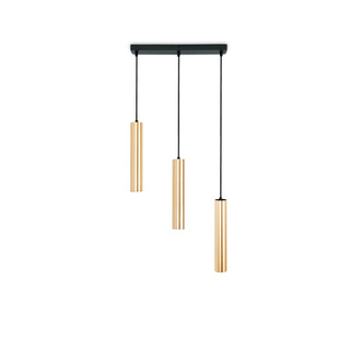 Lampa Wiszaca trzy złote tuby GU10 Abruzzo Trotti