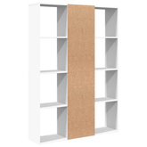 Przegroda/regał, biały, 100x24x140 cm, materiał drewnopochodny