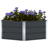 Donica Antracyt 129 x 129 x 45 cm Stal