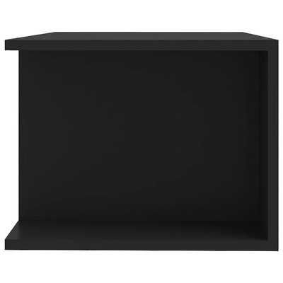 vidaXL Szafka pod TV z oświetleniem LED, czarna, 90x39x30 cm