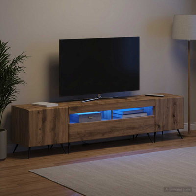 Szafka na Telewizor LED BREDA 3 szt. Dąb artisan