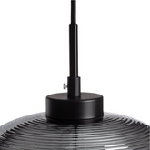 Lampa wisząca szklana szara E27 Abruzzo Bonzo