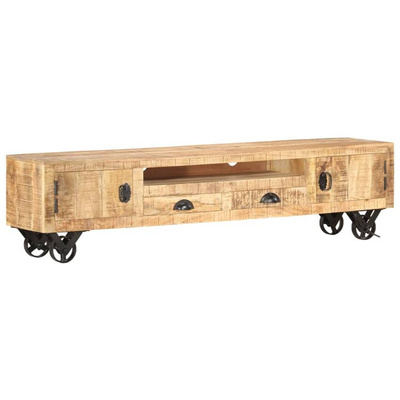 vidaXL Szafka pod TV, 150x30x37 cm, lite drewno mango