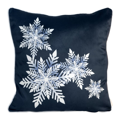 POSZEWKA ŚWIATECZNA CAROL02 60 X 60 CM GRANATOWY