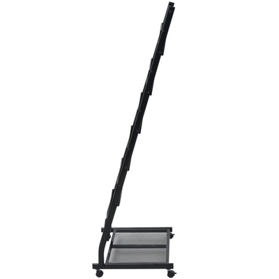 Stojak na gazety/czasopisma 47,5x43x133 cm czarny A4