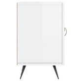 vidaXL Szafka pod TV, wysoki połysk, biała, 150x30x50 cm