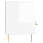 vidaXL Szafka pod TV, biała, wysoki połysk, 80x36x50 cm