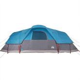 vidaXL Namiot rodzinny, kopułowy, 11-os., niebieski, wodoszczelny