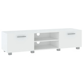 vidaXL Szafka pod TV, biała, 140x40x35 cm materiał drewnopochodny