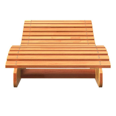 vidaXL Leżak, woskowy brąz, 205x60x31,5 cm, lite drewno sosnowe