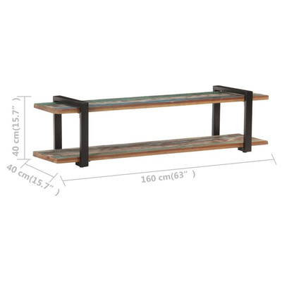vidaXL Szafka pod TV, 160x40x40 cm, lite drewno z odzysku