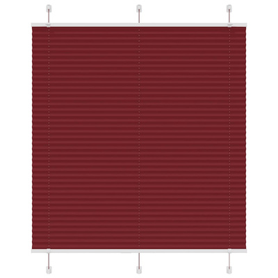 Roleta plisowana Bordowy Czerwony 120x100 cm Szerokość tkaniny