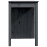 vidaXL Biurko, szare, 100x50x75 cm, lite drewno sosnowe