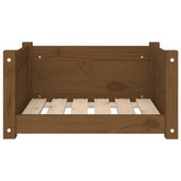 vidaXL Legowisko dla psa, miodowy brąz, 55,5x45,5x28 cm, sosnowe