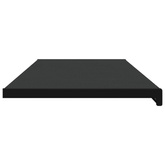 Parapet okienny Czarny z rysunkiem drewna 120 x 40 x 4,5 cm PVC