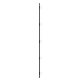vidaXL Lustro ścienne z LED, 45x100 cm, szklane, owalne