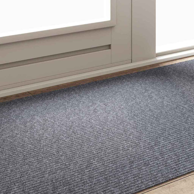 Chodnik dywanowy Jasnoszary 100 x 200 cm tkanina