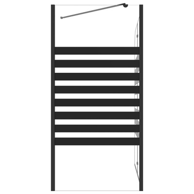 Parawan wannowy w paski, 120x68x130 cm, szkło hartowane