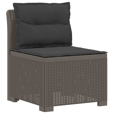 5-osobowa sofa ogrodowa z poduszkami w stylu rattanowym PP