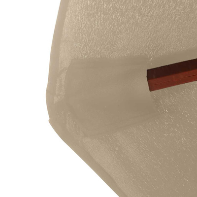 Parasol ogrodowy na drewnianym słupku, 350 cm, taupe