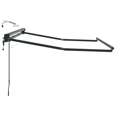 Rama markizy elektrycznej z LEDami Antracyt 3,5 x 2 m Aluminium