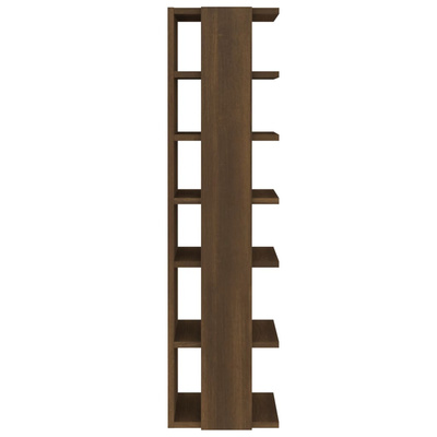 Stojak na buty, brązowy dąb, 27,5x27x102 cm