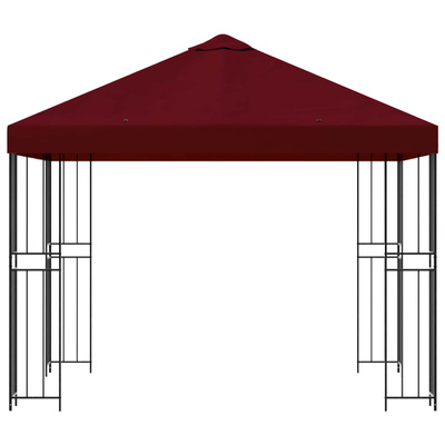 Altana 3 x 3 m bordowy Poliester i Stal 190 gsm
