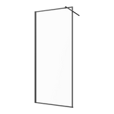 Kabina walk-in ii 90x200cm ramka 8mm shiny-glass czarny AK-32-198-S Invena