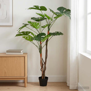 Sztuczna Roślina Monstera zielony 70 x 16 x 130 cm