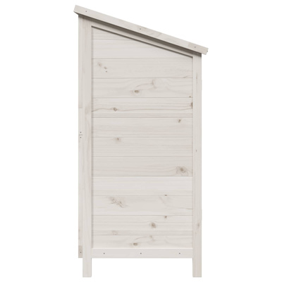 Shed ogrodowy Biały 106 x 56 x 113,5 cm Drewno Świerkowe