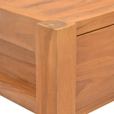 vidaXL Biurko z 2 szufladami, 140x40x75 cm, drewno tekowe