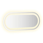 vidaXL Lustro łazienkowe z LED, 60x25 cm, owalne