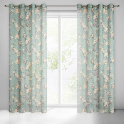 Zasłona Luna miętowa 140x250