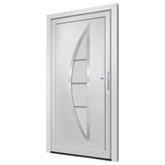 vidaXL Drzwi wejściowe, białe, 98x200 cm, PVC